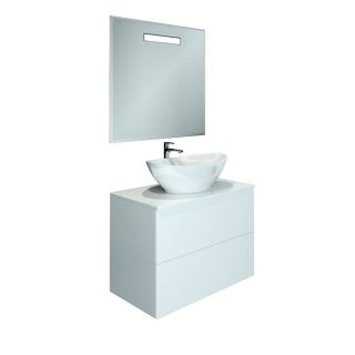 Тумба с раковиной Orange Otto Ot-75TuMDF+G56 белый